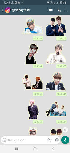Stiker WA JiKook BTS WAStickerApps screenshot 1