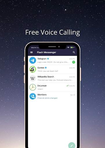 Flash Messenger- Fast, Secure & Free Voice Calling screenshot 2