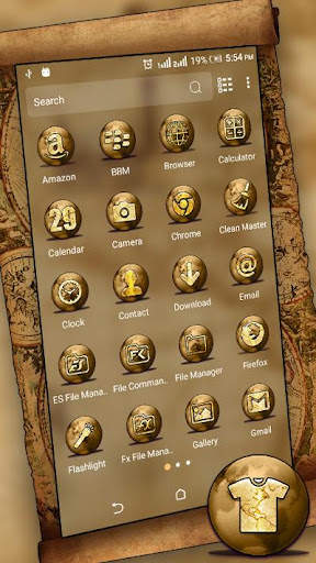 Ancient Map Launcher Theme screenshot 3
