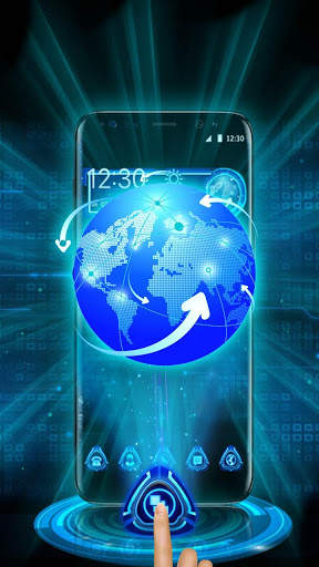 3D Tech Earth Theme Launcher screenshot 3