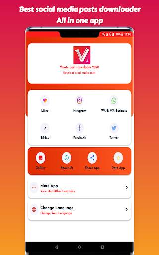 Vmate Video downloader 2020 -Fast video downloader screenshot 1