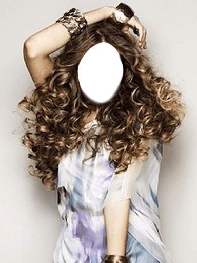 Women Curly Hair Style Photo Montage screenshot 1