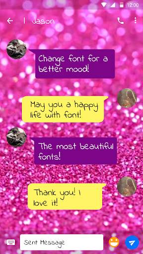 Gitter Flower Font for FlipFont , Cool Fonts Text screenshot 2