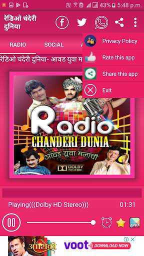 Best Marathi Songs - Radio Chanderi Duniya screenshot 6