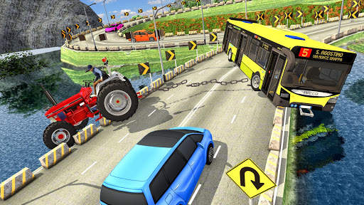 Offroad Towing Chained Tractor Bus 2019 screenshot 5
