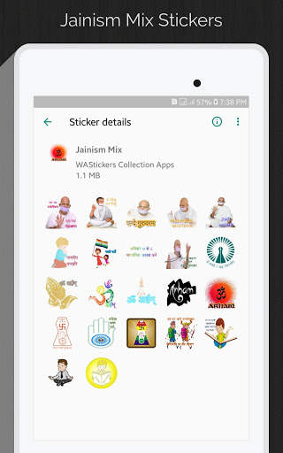 Jain Stickers - WAStickerApp screenshot 8
