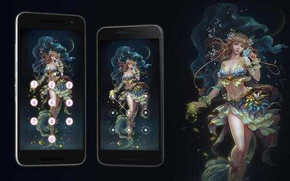 Green Applock Theme Fairy screenshot 1