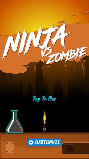 Ninja Vs Zombie - Slice Zombie screenshot 1