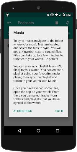 Musio for Android Wear screenshot 7
