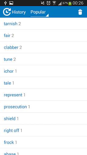 Indonesian-English dictionary screenshot 8