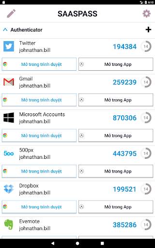 SAASPASS quản lý mật khẩu & Au screenshot 10