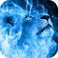 Blue Flaming Lion Live Wallpaper logo
