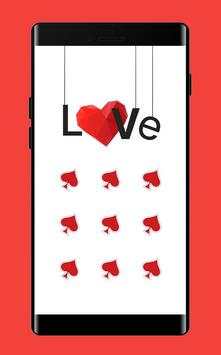 HeartS APP Lock Theme Poker Pin Lock Screen screenshot 1