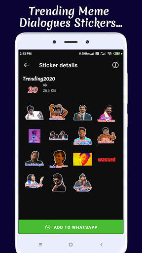 Santhanam Stickers for  WhatsApp (Tamil Stickers) screenshot 3