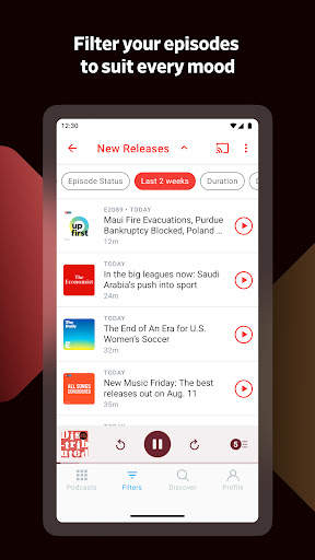 Pocket Casts - Podcast Player 6 تصوير الشاشة