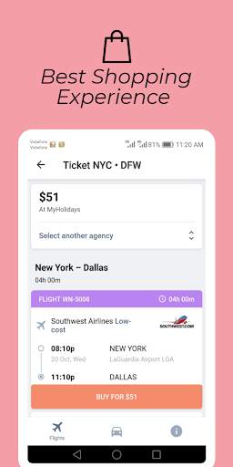 Cheap Flights travel app & Low Cost Flights fares screenshot 3