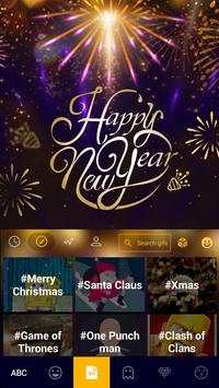 New Year Emoji Keyboard Colors screenshot 3