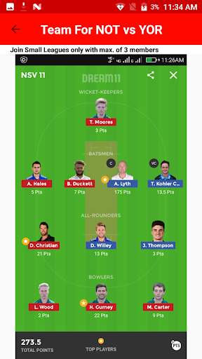 D-Sports, Teams Prediction, Sm screenshot 3