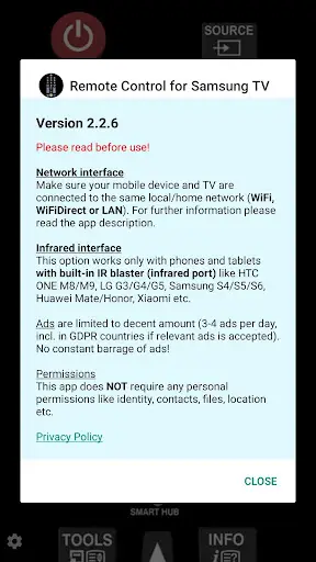 TV (Samsung) Remote Control screenshot 2