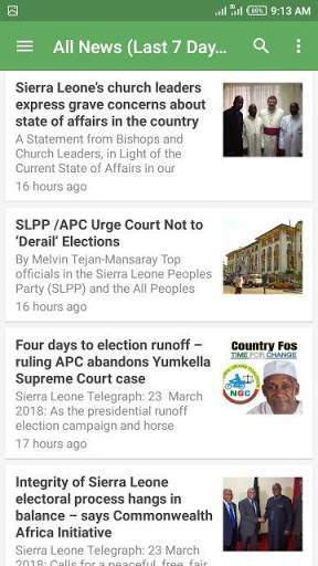 Sierra Leone News App screenshot 1