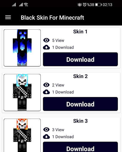 Black Skin for Minecraft PE screenshot 10