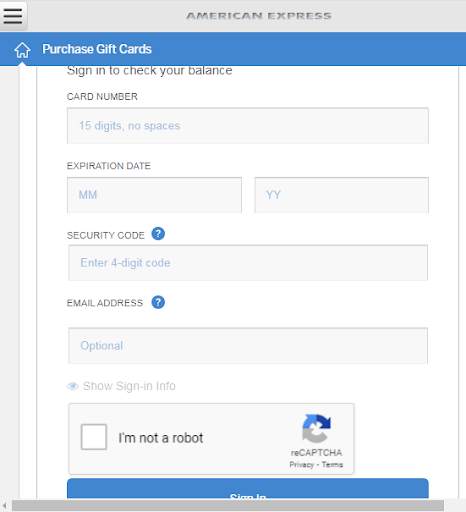 American Express Gift Card screenshot 2
