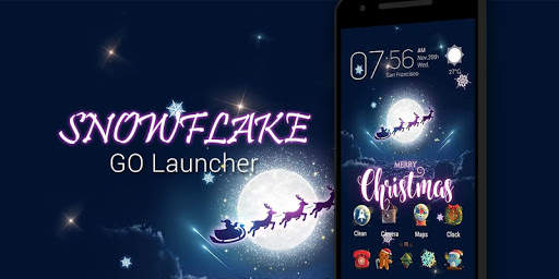 Snowflake Dynamic Go Launcher Theme screenshot 5