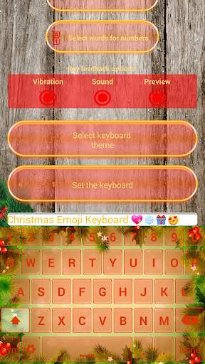 Смайли Клавиатура Рождествo screenshot 6