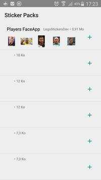 Famous Players FaceApp Stickers For WhatsApp screenshot 1