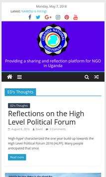 NGO FORUM UGANDA screenshot 3