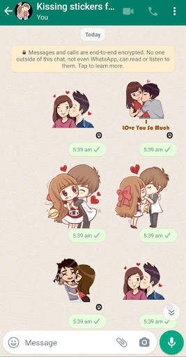 Kissing Stickers for Whatsapp screenshot 6