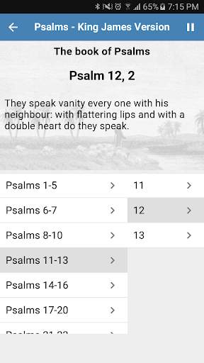 Psalms - King James Version (Audio) скриншот 2