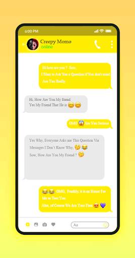 Creepy Call Me Challenge: Fake Call MOMO Simulator screenshot 3