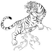 Tiger Tattoo Design Wallpaper icon