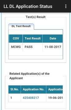 Learning Driving Licence Online Status screenshot 4