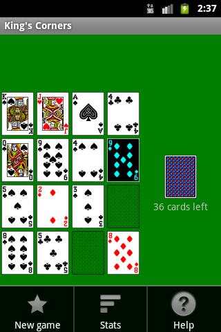 King's Corners Solitaire screenshot 1