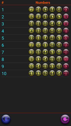 Powerball lottery screenshot 2