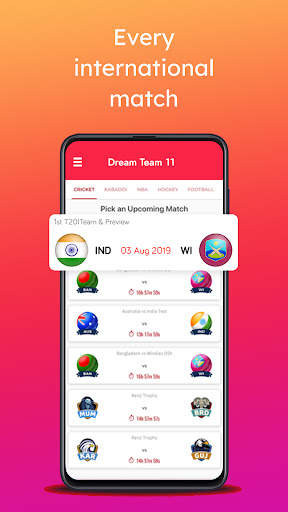 Dream Team 11 - Cricket Prediction & Live Score screenshot 1