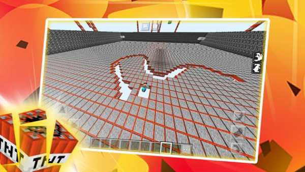 TNT Run Survival Mini-game. Map for MCPE screenshot 1