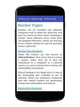 Ethical Hacking Tutorials    screenshot 5