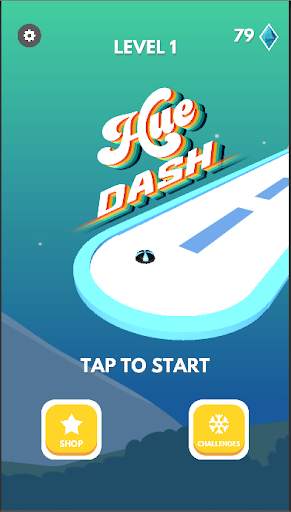 Hue Dash - Color Bump Rolling Ball Offline Game 3D screenshot 1