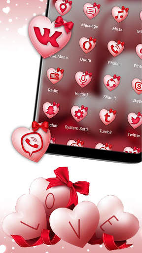 Valentine Love Launcher Theme screenshot 2