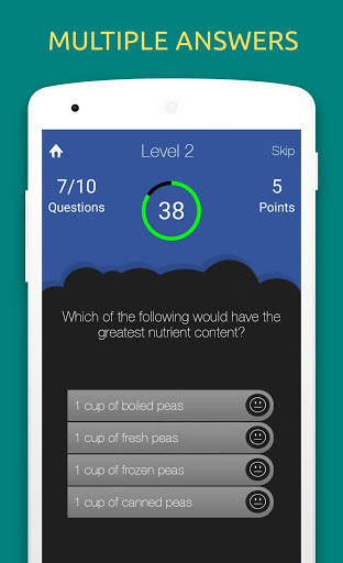 Nutrition and Diet Quiz: Test Your Knowledge screenshot 2