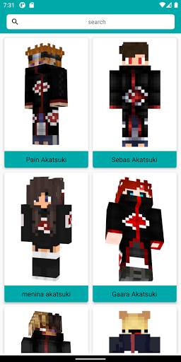 Akatsuki Skins for Minecraft screenshot 1