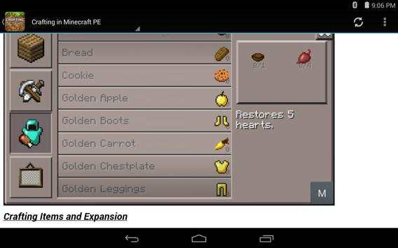 Crafting Guide for Minecraft 4 تصوير الشاشة
