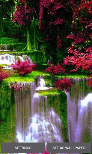 Waterfall Flowers LWP screenshot 1