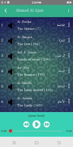 Free Al Quran Mp3: 50 Reciters & Translation Audio screenshot 6