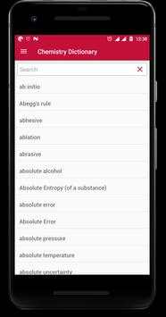 Chemistry Dictionary screenshot 1