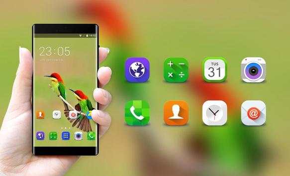 Colorful Birds Theme for Samsung Galaxy Fame Lite screenshot 4