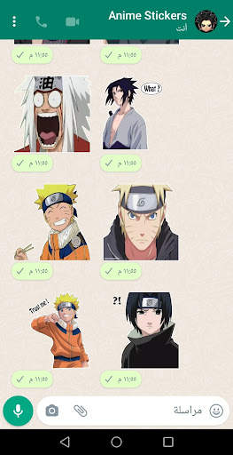 Anime stickers for WhatsApp screenshot 1